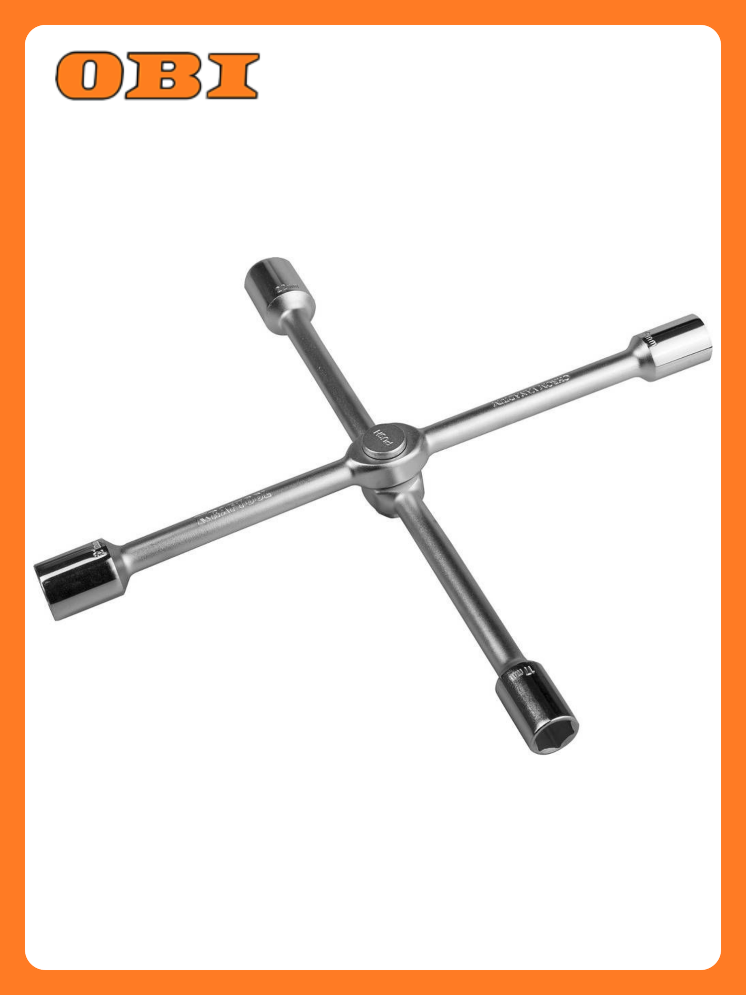 Баллонный ключ KRAFTOOL складной CrV сталь хромированное покрытие 17-22мм