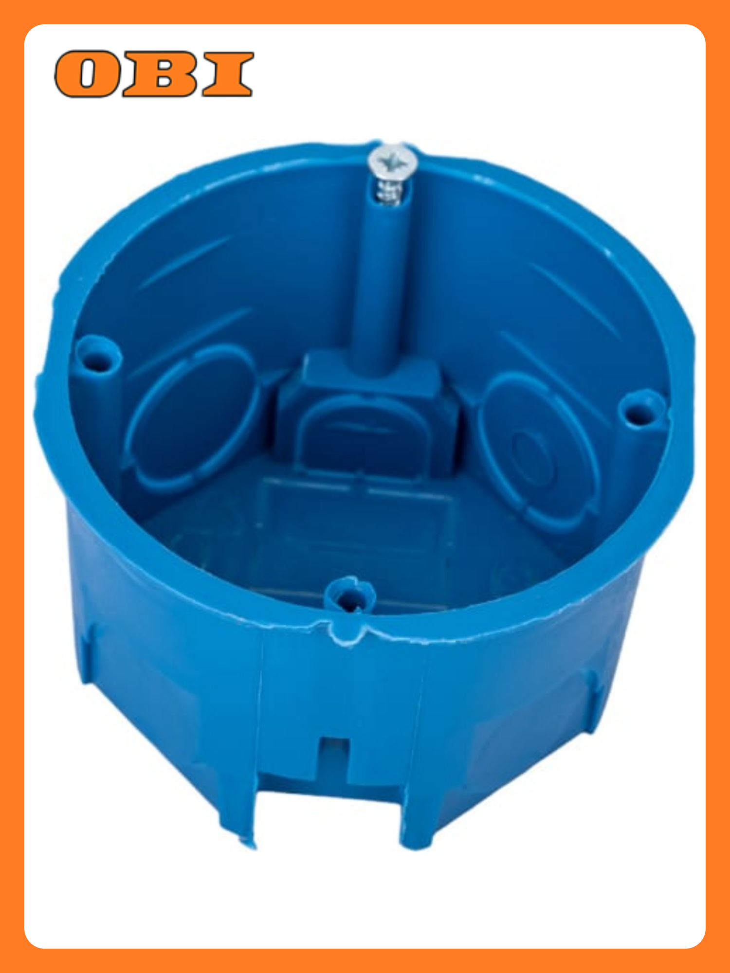 Установочная коробка IEK GENERICA для сплошных стен глубина 45 мм синяя