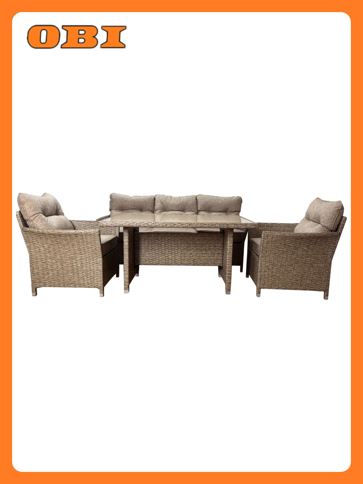 Набор садовой мебели GreenGard из искусственного ротанга 4 предмета