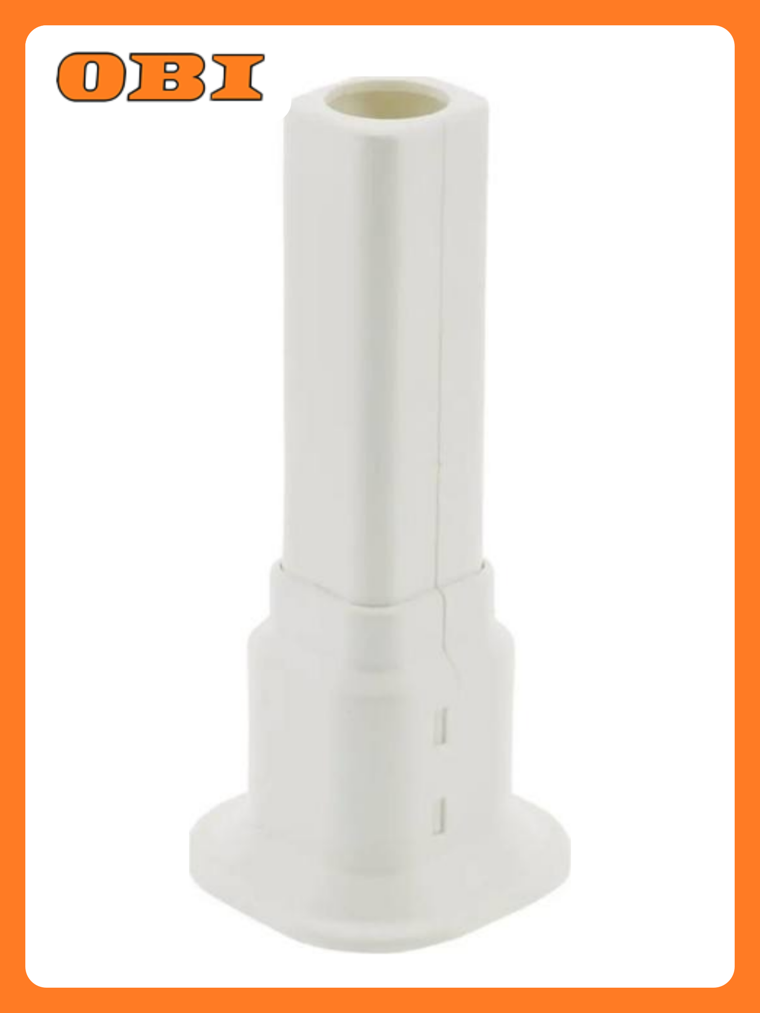 Декоративная накладка для труб отопления LEBENSART O1 латунь  пластик белая