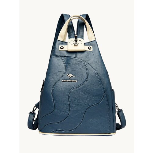 Рюкзак, женский, многофункциональный, синий