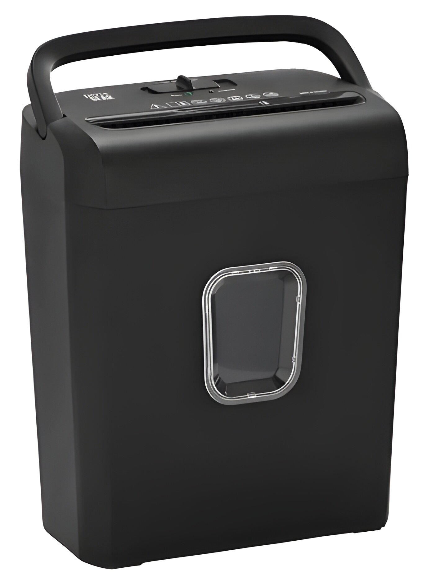 Шредер Cactus BU-S630 черный уровень секретности 4 уничтожает пластиковые карты скобы скрепки до 8 листов