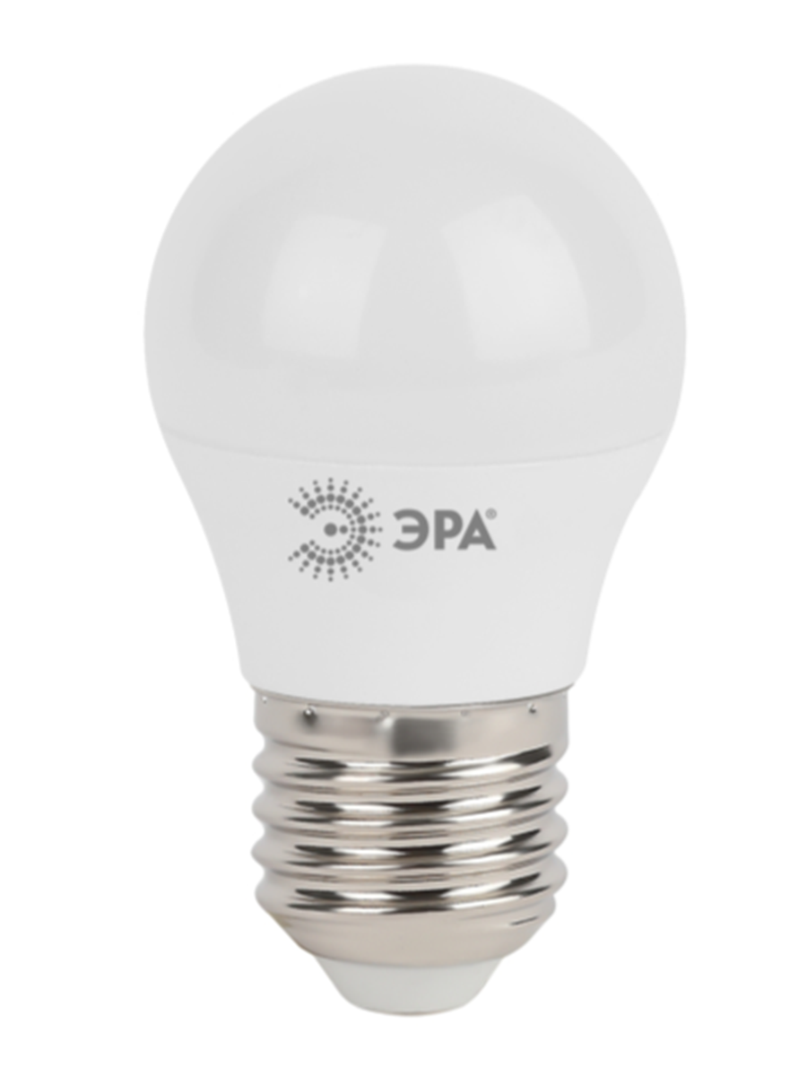 Лампочка светодиодная ЭРА 7Вт 560Лм 4000К Е27 P45 нейтральный белый свет шар