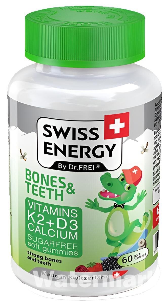 Bones Teeth Swiss Energy N60 — поддержка здоровья костей, зубов и минерализации организма