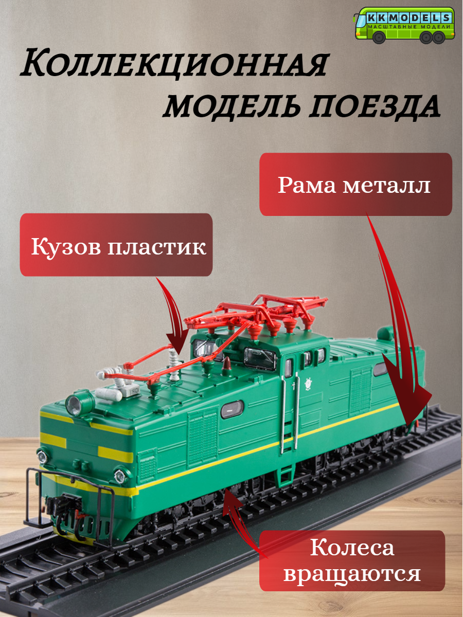 Журнал с моделью Наши поезда №12 - Маневровый электровоз ВЛ41, масштаб 1:87 — фото 1