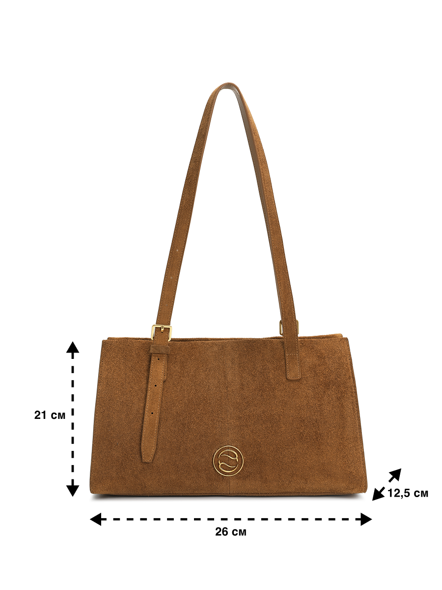 Сумка тоут Paprika Bag Italy, фактура гладкая, оранжевый, бежевый, коричневый — фото 1