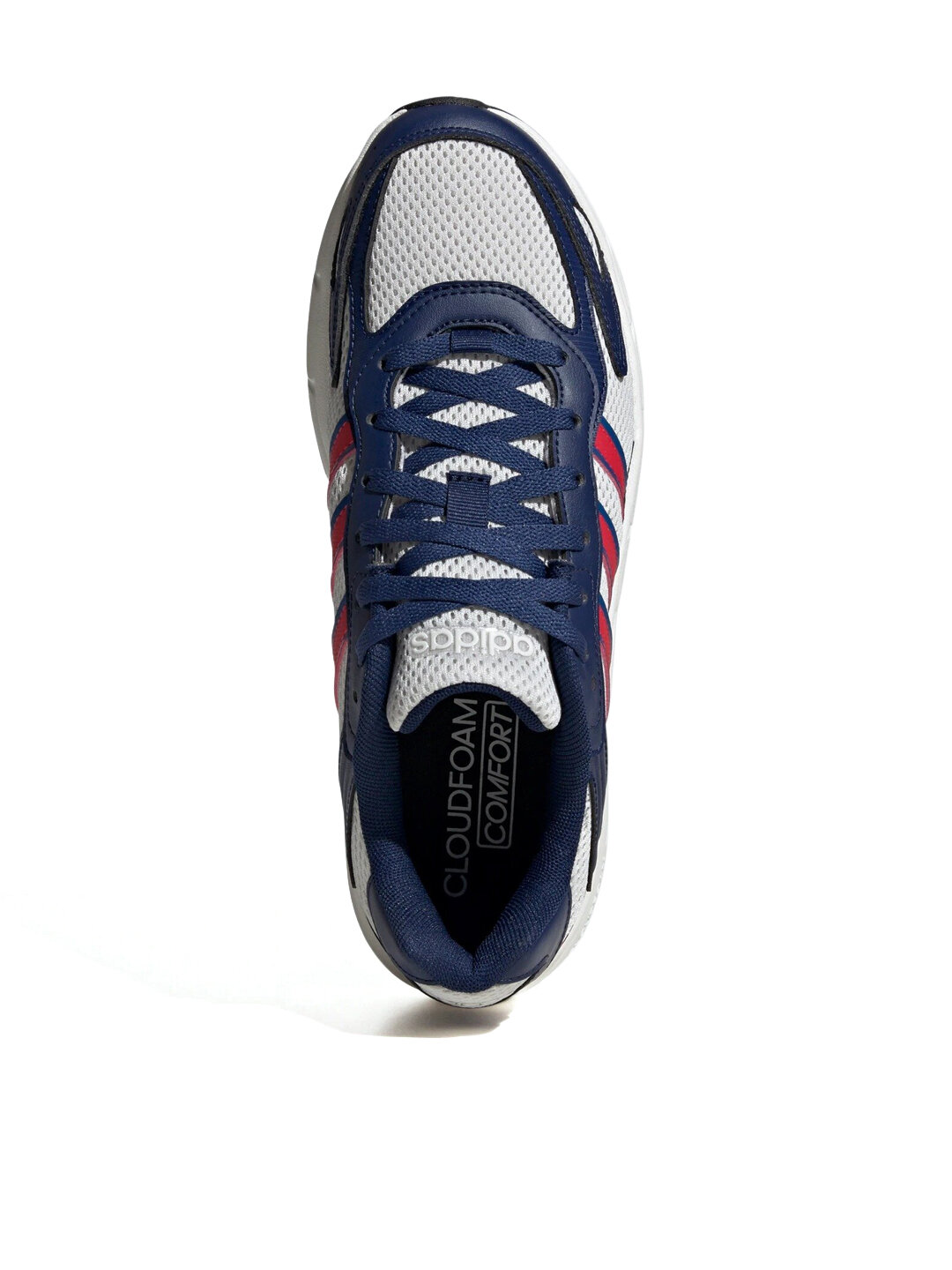 Кроссовки adidas Eclyptix 2000, размер 8,5 UK, светло-серый/красный — фото 1