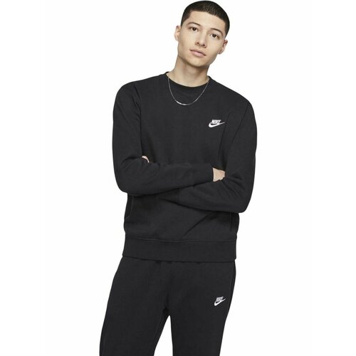 фото Свитшот nike sportswear club crew, размер 2xl, , black/white