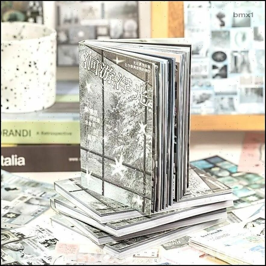 Стикербук эксклюзивный для творчества 30 листов, украшение handmade коллажей, чехлов смартфонов и блокнотов
