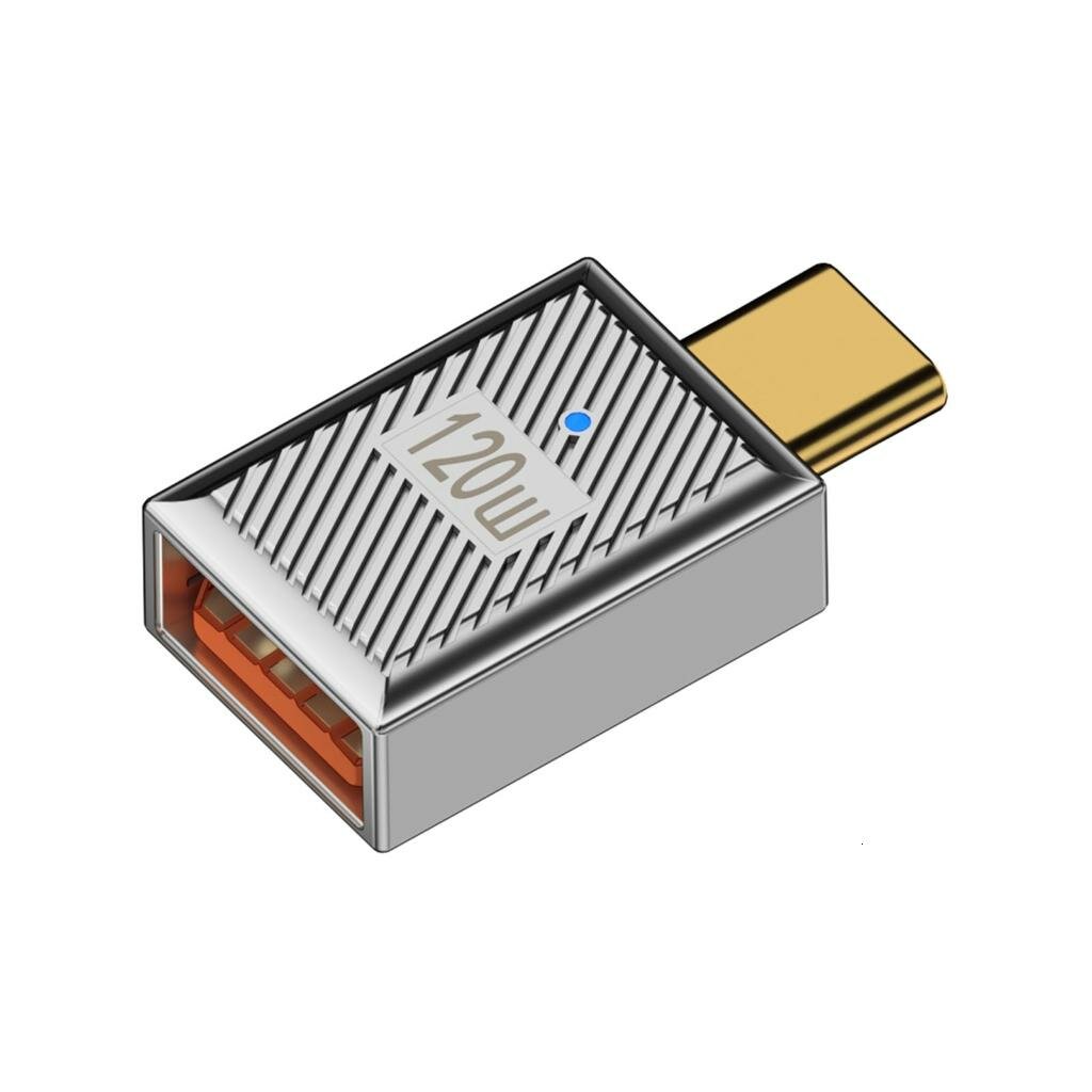 USB-C адаптер 10Gbps 120W 6A USB 3.0, прямая голова