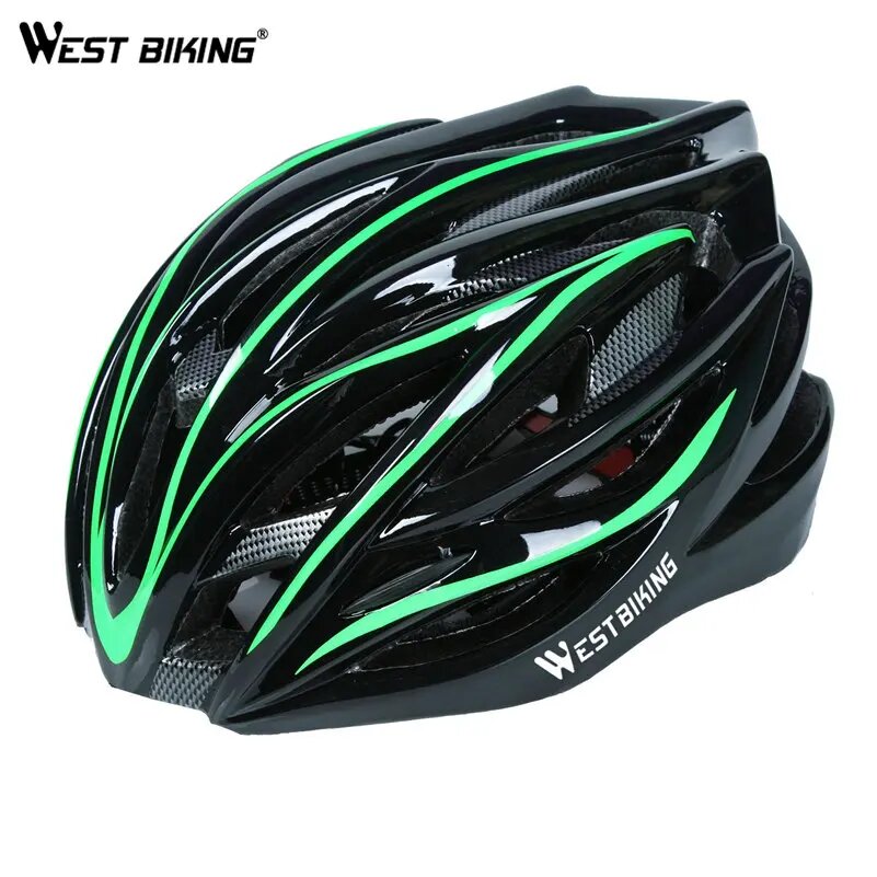 West Biking MTB велосипедный шлем для взрослых Green Black