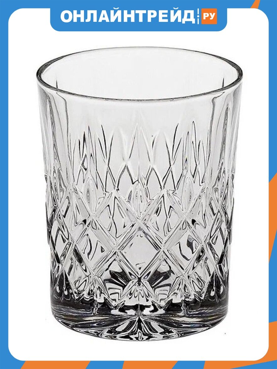 Набор стаканов для виски Crystal Bohemia ANGELA, 320 мл, (набор 2 шт.), хрусталь