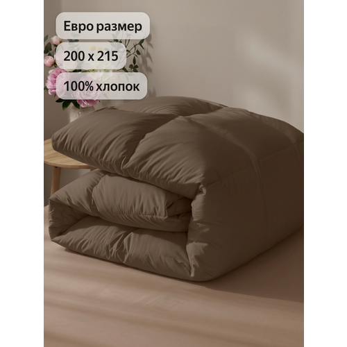 фото Пододеяльник василиса глянец евро 200х215 см, перкаль, мокко