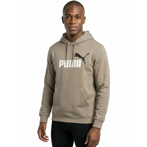 фото Худи спортивное puma ess 2 color no. 1 logo hoodie fl, размер s, , бежевый