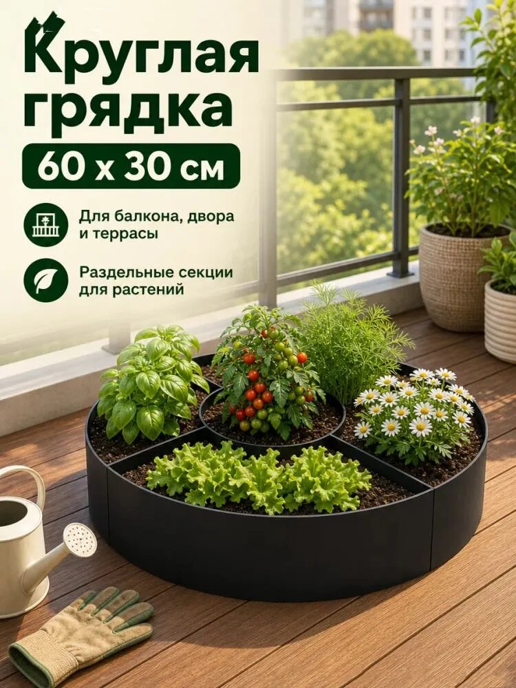 Клумба, 0.3х0.3 м