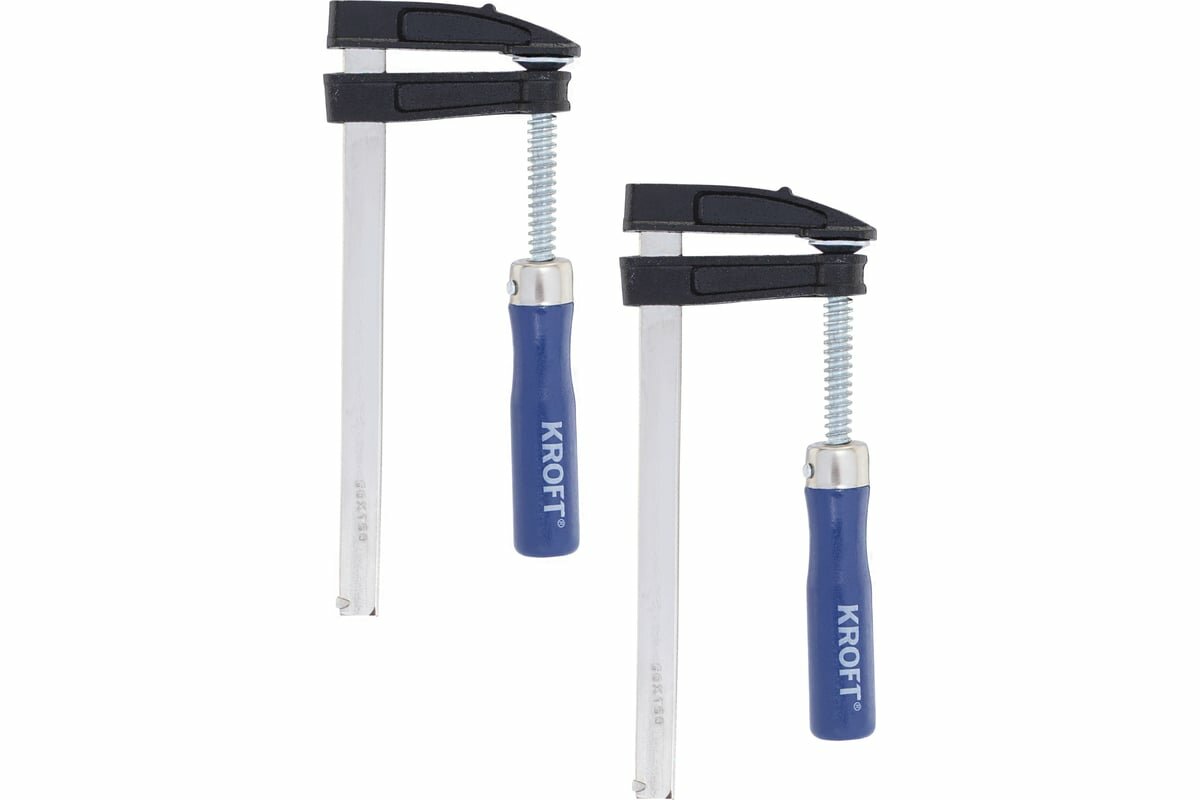 KROFT Набор струбцин F-образных 50 х 150 мм 4 шт 203104