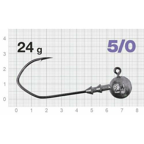 Джиг-головки рыболовные Nautilus CLAW NC-1021 крючок № 5/0, 24гр (3шт)
