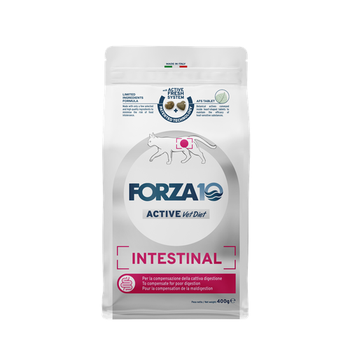Сухой корм Forza10 Cat Intestinal Active, для взрослых кошек при заболеваниях желудочно-кишечного тракта, 1,5кг