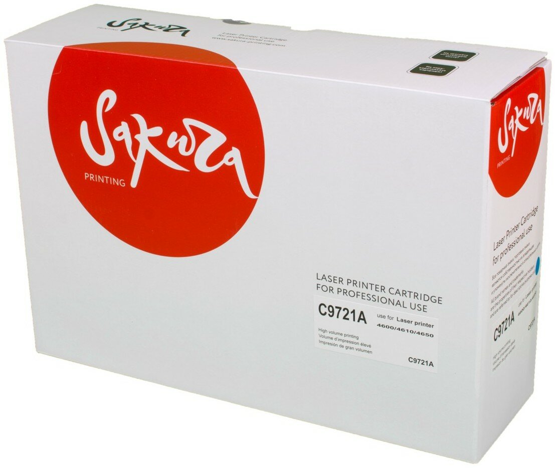 Картридж лазерный SAKURA C9721A голубой