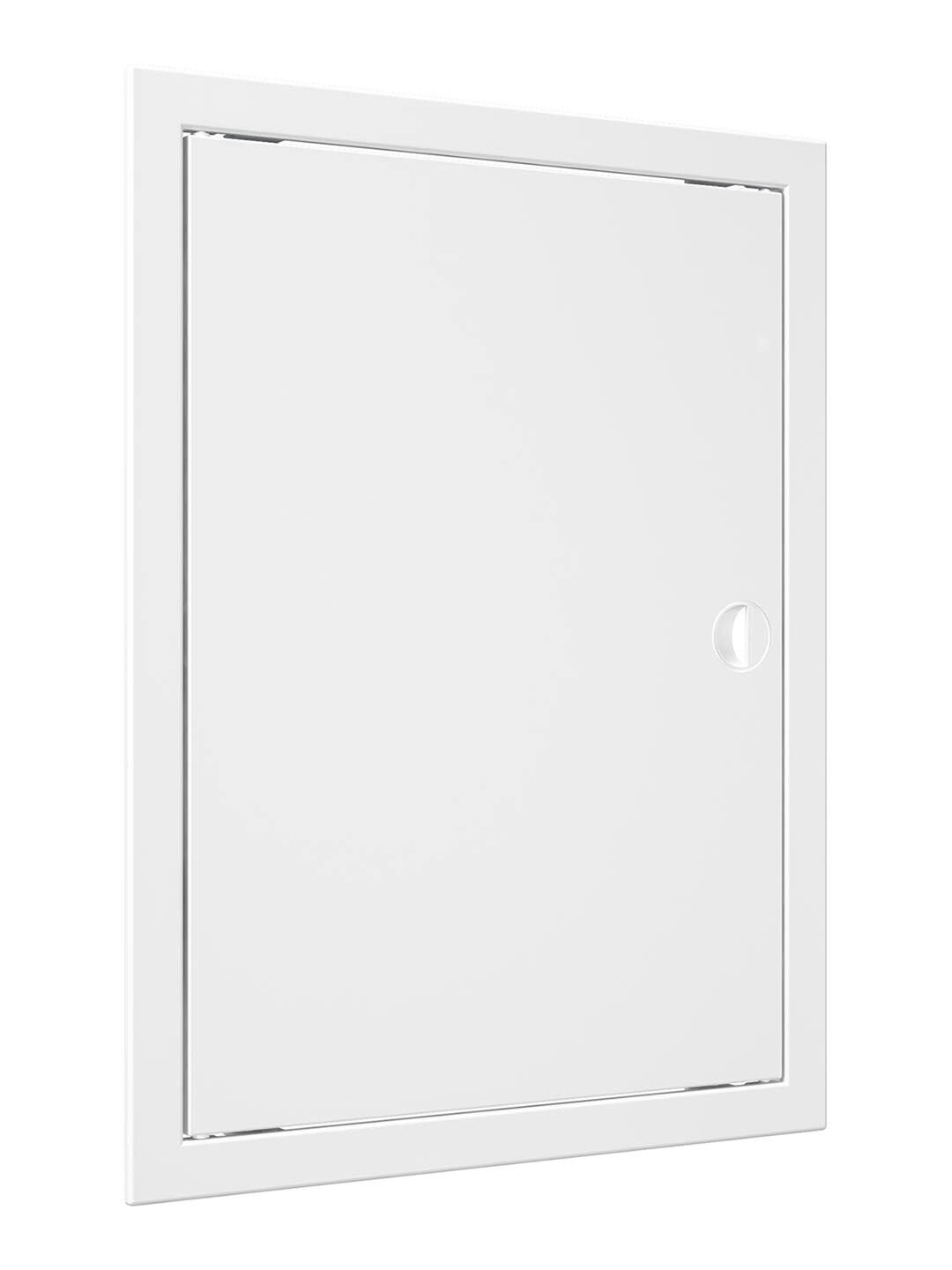 Люк ревизионный Evecs L3040R c фланцем 418х318 мм ручка для открывания белый ABS-пластик (фланец 296х396 мм)