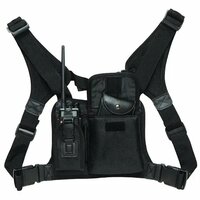 Abbree кобура с двумя плечами, нагрудная Передняя сумка для Baofeng, BF-888S UV-5R UV-82 Plus Pro UV-9R Pro, рация
