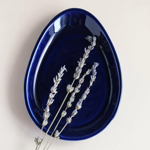 Тарелочка керамическая Petal цвет сиреневый 879₽