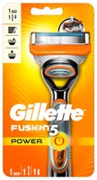 Бритвенный станок Gillette Fusion Power сменные лезвия: 1 шт.