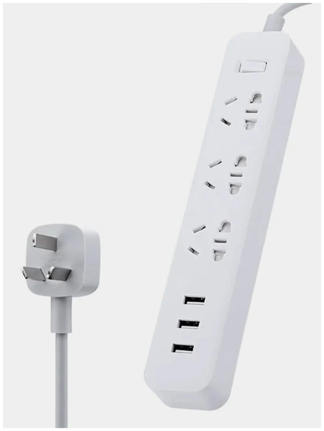 Сетевой фильтр Xiaomi Mi Power Strip 1.8m (XMCXB01QM) белый - фотография № 2