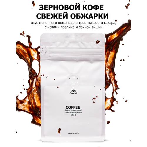 Зерновой кофе Arabica Praline Purshat 250 гр