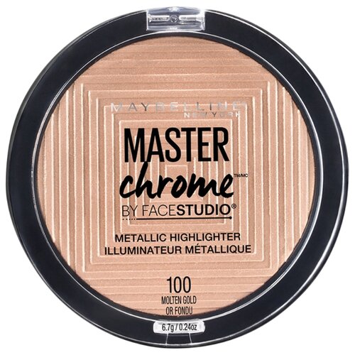 фото Maybelline By Face Studio Хайлайтер Master Chrome Metallic 100, molten gold