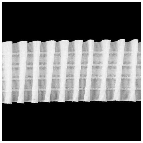 Frau Liebe Шторная лента фиксированная сборка, матовая, 6 см, 50 ± 1 м, цвет белый