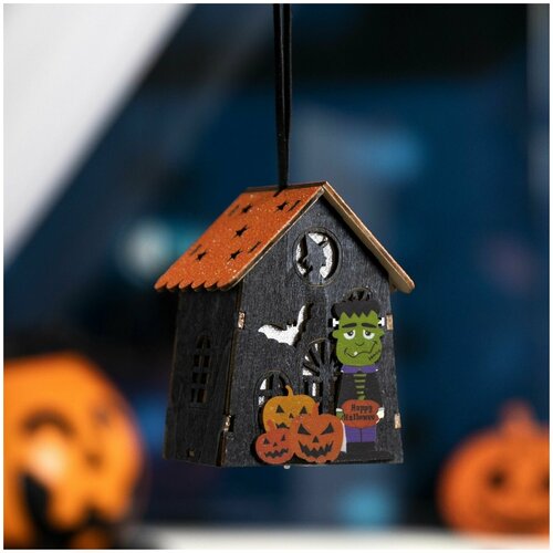 Подвеска световая Домик Франкенштейна 7х95х6 см 1 LED LR1130x3 в компл Тбелый 329₽