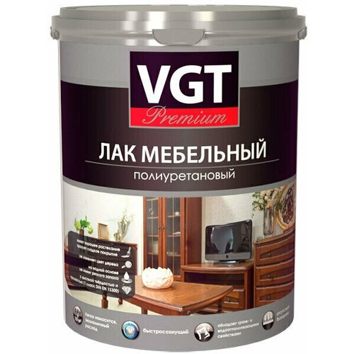 Лак для мебели VGT PREMIUM полиуретановый глянцевый , 2.2 кг