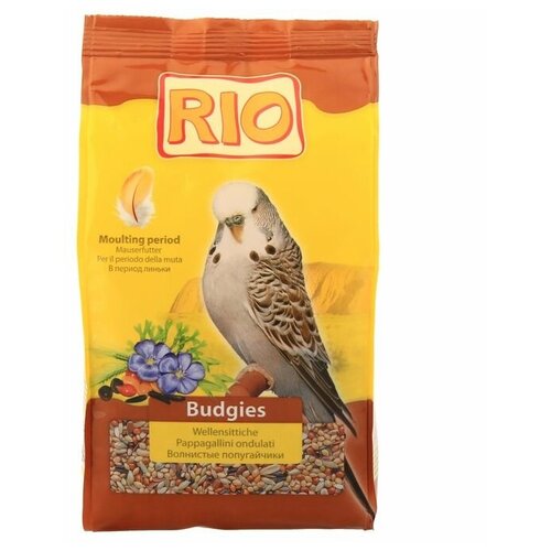 Корм RIO для волнистых попугаев в период линьки, 500 г корм для волнистых попугаев rio в период линьки 500 г