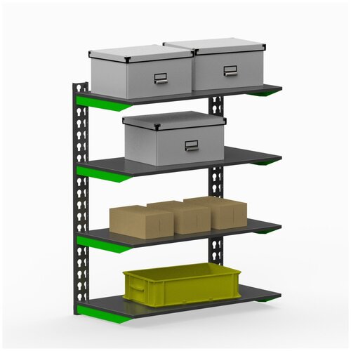Стеллаж модульный Metalex серии FLY 1000х1000х400 (4-е полки)