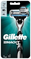 Бритвенный станок Gillette Mach 3 сменные лезвия: 3 шт.