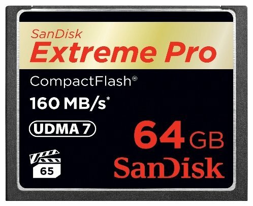 Карта памяти SanDisk CompactFlash 64GB Extreme Pro 160 Mb/s