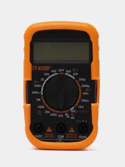 Мультиметр цифровой DT-830D в резиновом чехле - фотография № 6