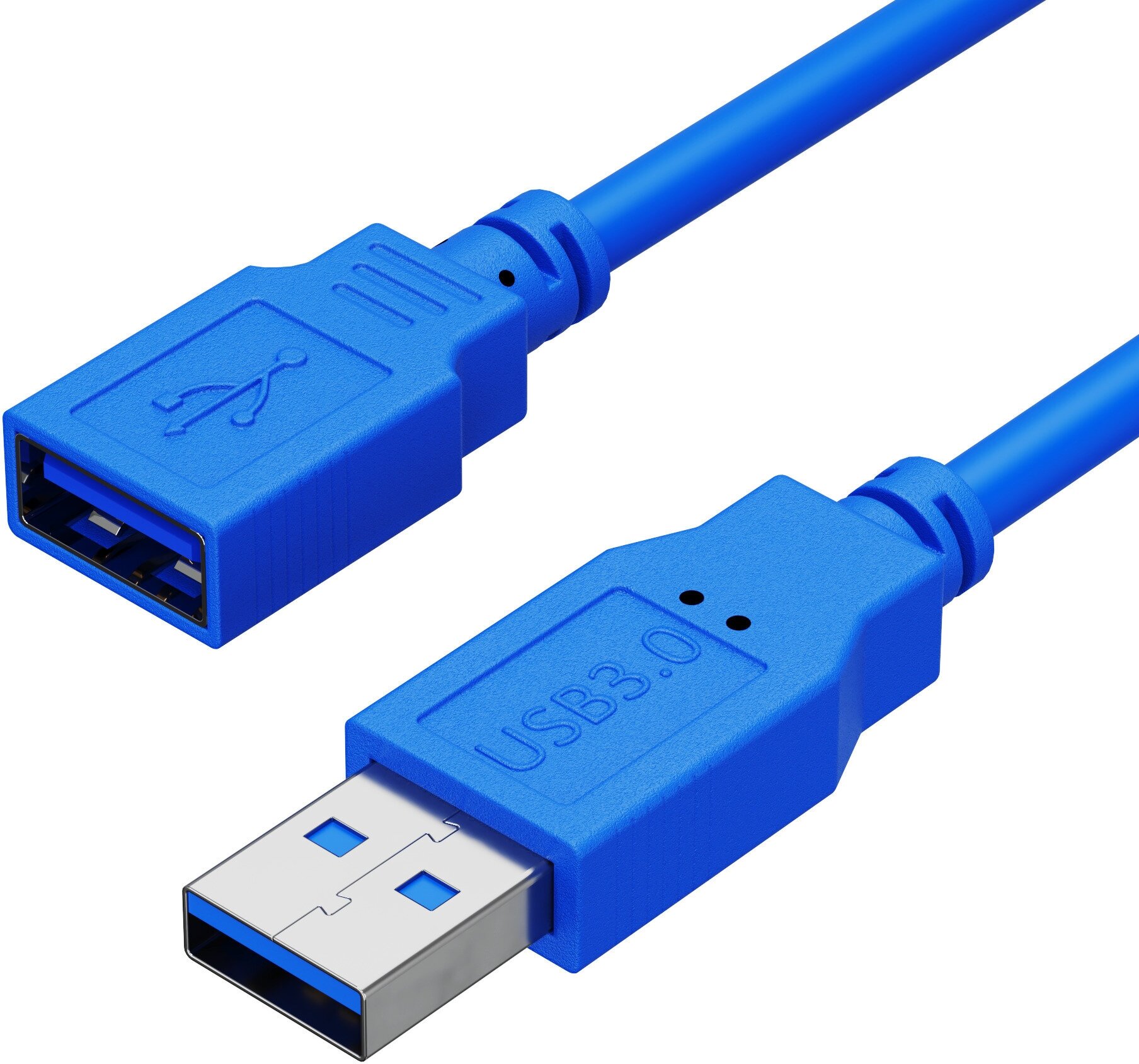 Кабель-удлинитель GSMIN A84 USB 30 (M) - USB 30 (F) (3 м) (Синий)