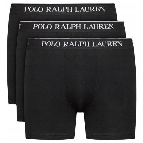 Трусы боксеры Polo Ralph Lauren, средняя посадка, размер L, черный, 3 шт.