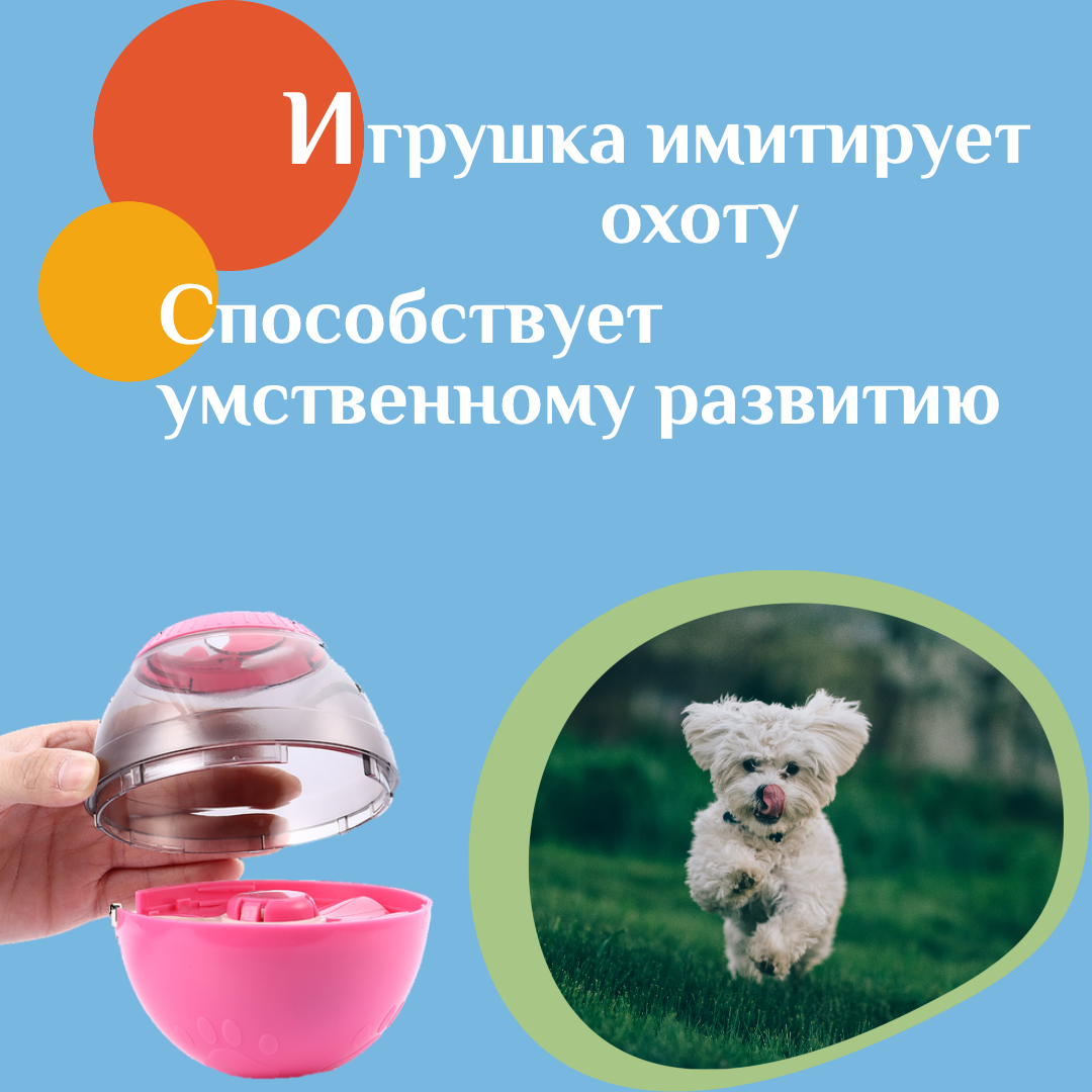 Интерактивная игрушка с кормом для собак/Игрушка-кормушка для медленного питания - фотография № 4