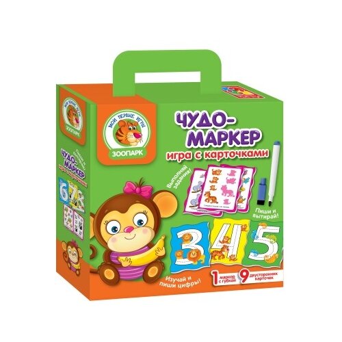 Настольная игра Vladi Toys Чудо-маркер Зоопарк VT2100-11 игра настольная тм vladi toys зоопарк домино