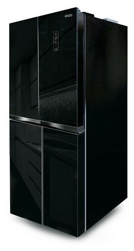 Многокамерный холодильник Ginzzu NFI-4414 черное стекло - фотография № 4