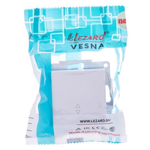 Переключатель проходной 1-кл. СП Vesna механизм бел, LEZARD 742-0288-105 (1 шт.) выключатель lezard 742 0288 105 10 а