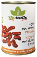 Фасоль Bioitalia красная, жестяная банка 400 г