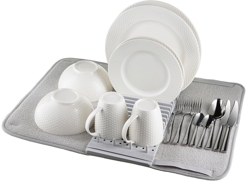 Коврик для сушки посуды Bris серый Smart Solutions SS00002