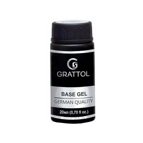 Grattol Базовое покрытие IQ Rubber Base Gel, прозрачный, 20 мл