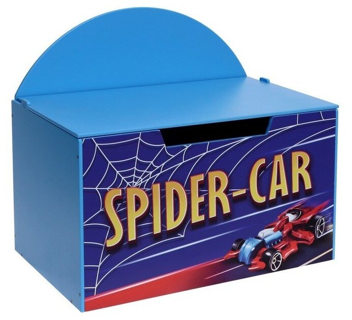 Контейнер-сундук с крышкой SPIDER CAR, цвет синий