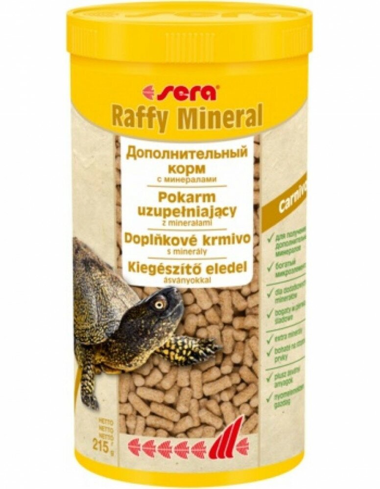 Корм для рептилий Sera Raffy Mineral, 1 л, 250 гр - фотография № 4