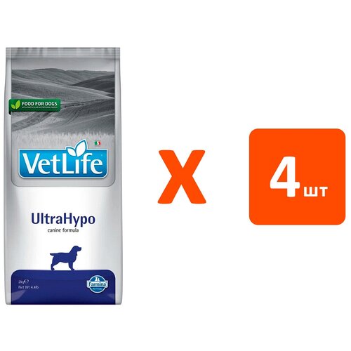 FARMINA VET LIFE CANIN ULTRAHYPO для взрослых собак при пищевой аллергии (2 кг х 4 шт)